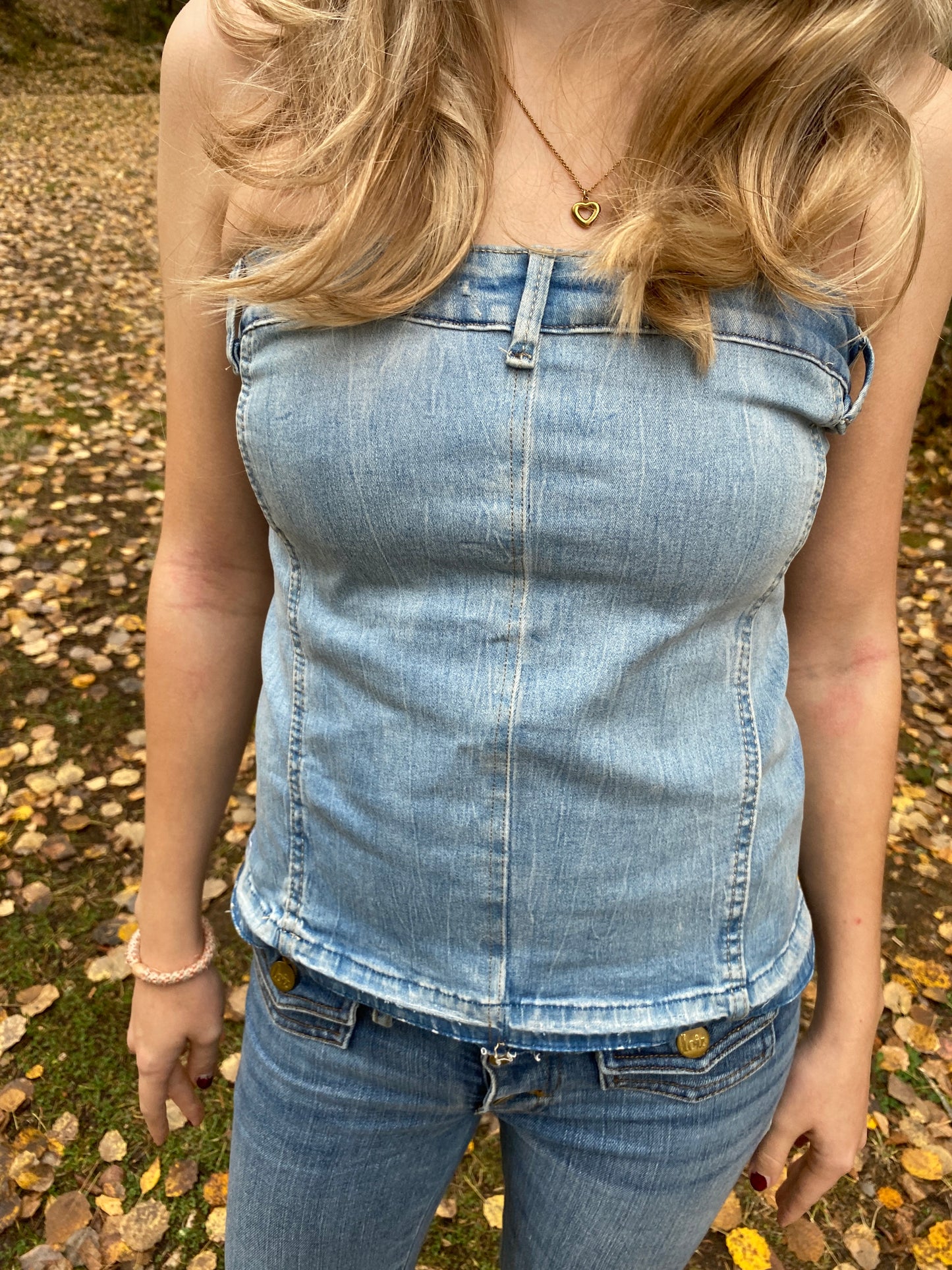 Denim topper